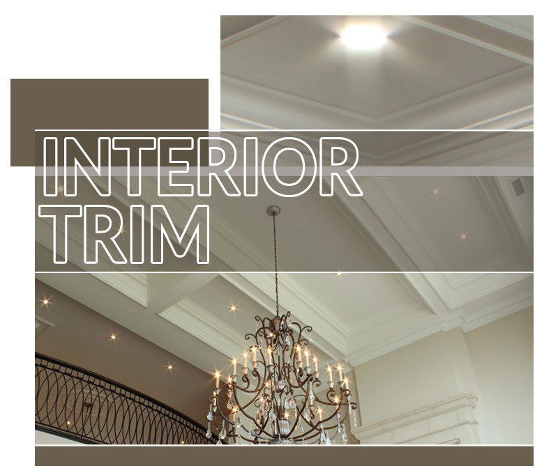 Custom and manufactured interior trim is available t Turkstra Lumber